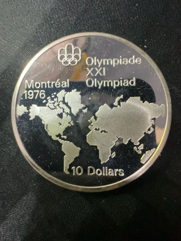 1976 Montreal Olympics .925 Sterling Silver $10 Coin, 48.6g