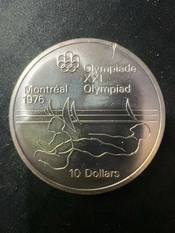 1976 Montreal Olympics .925 Sterling Silver $10 Coin, 48.6g