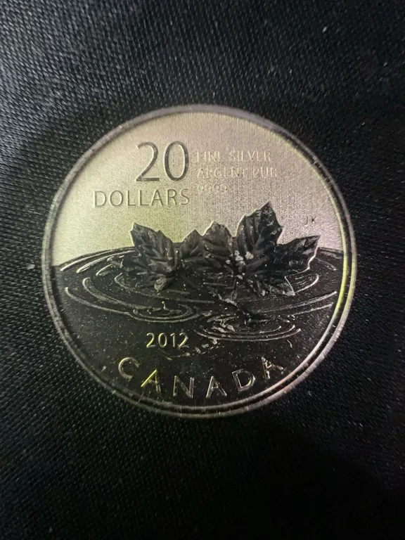 2012 Canada $20 .9999 Fine Silver Coin, 9g
