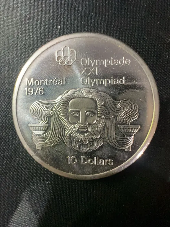 1976 Montreal Olympic $10 Coin .925 Sterling Silver 48.6g