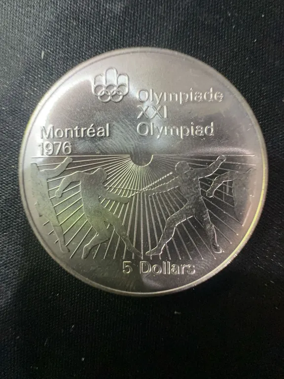 1976 Montreal Olympics .925 Sterling Silver $5 Coin, 24.3g