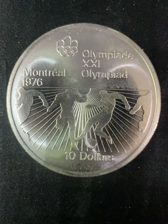 1976 Montreal Olympics .925 Sterling Silver $10 Coin, 48.6g