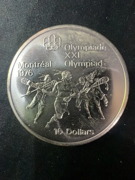 1976 Montreal Olympics .925 Sterling Silver $10 Coin, 48.6g