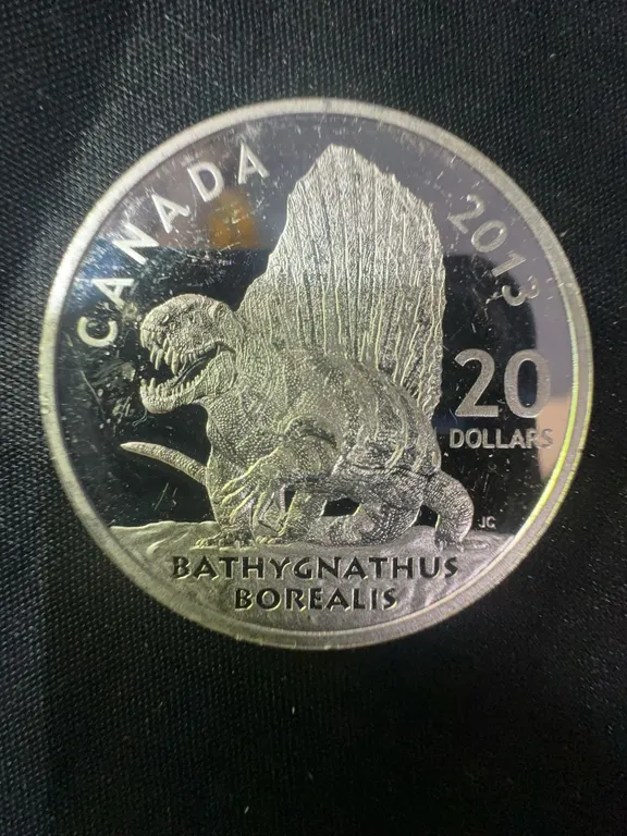 2013 Canada .9999 Fine Silver $20 Bathygnathus Borealis Coin 31g