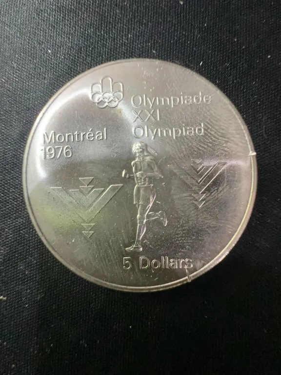 1976 Montreal Olympics .925 Sterling Silver $5 Coin, 24.3g