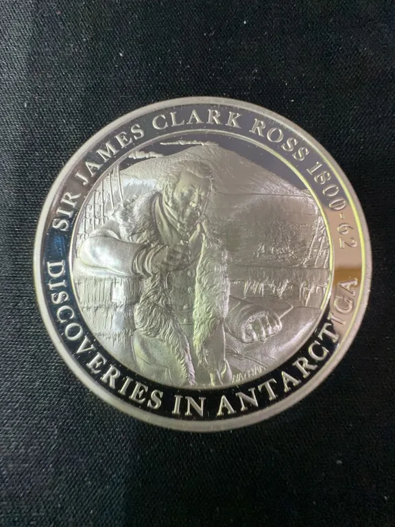 Sir James Clark Ross .925 Sterling Silver Medal, Mountbatten History Series