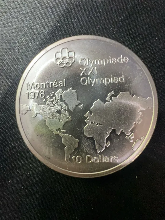 1976 Montreal Olympics $10 Coin .925 Sterling Silver 48.6g
