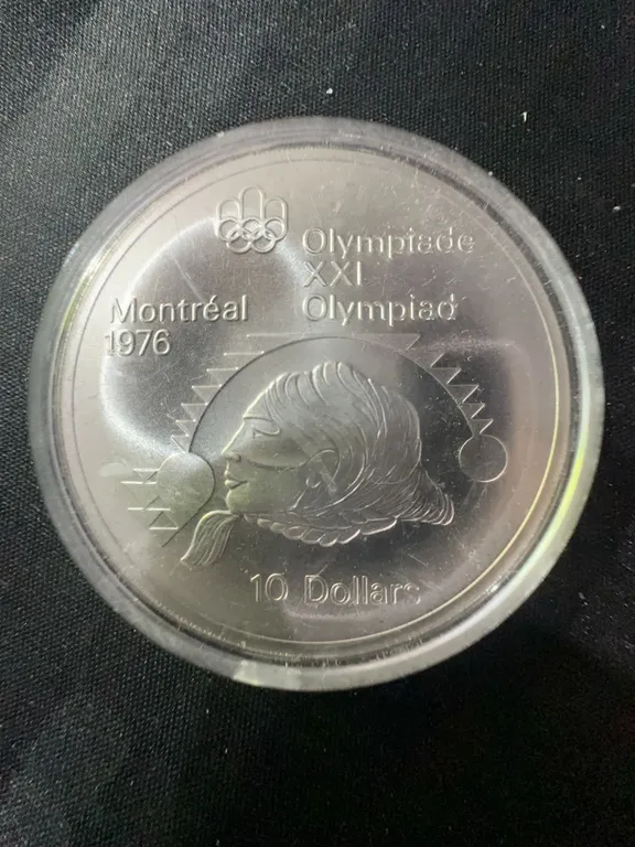 1976 Montreal Olympics $10 Coin .925 Sterling Silver 48.6g