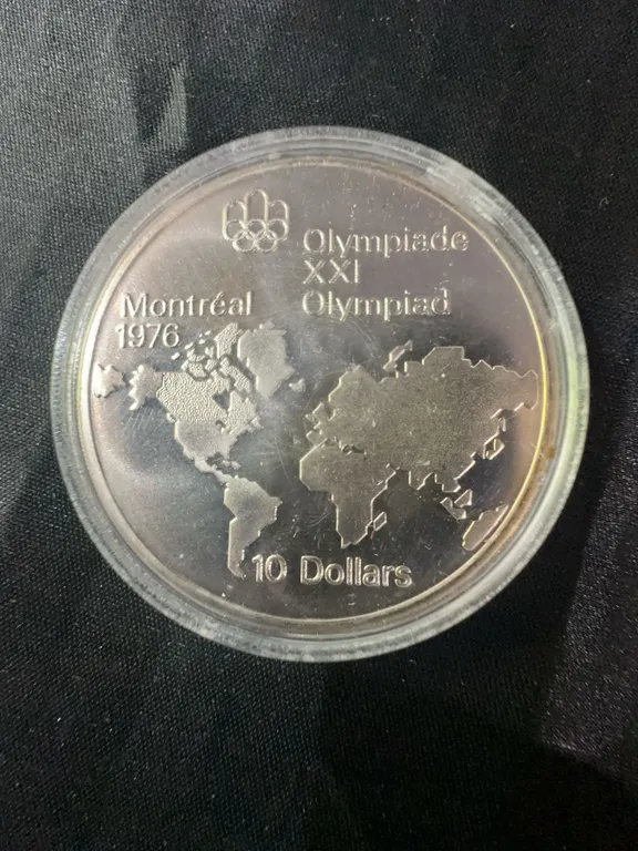 1976 Montreal Olympics $10 Coin .925 Sterling Silver 48.6g