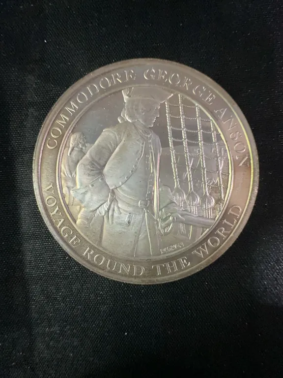 Mountbatten Medallic History George Anson .925 Silver Coin 36.9g