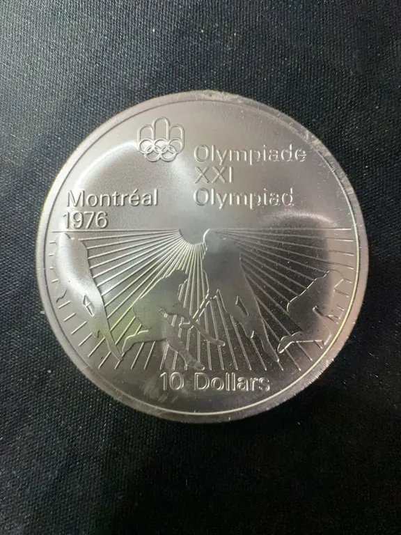 1976 Montreal Olympics .925 Sterling Silver $10 Coin, 48.6g