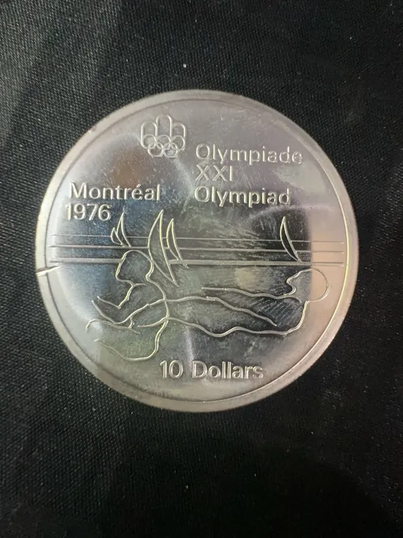 1976 Montreal Olympics $10 Coin .925 Sterling Silver 48.6g