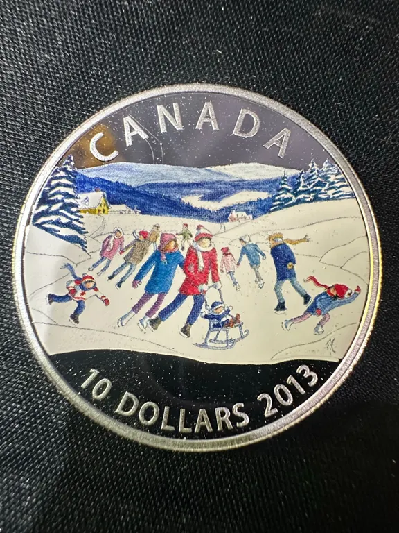 2013 Canada $10 Colourized .9999 Fine Silver Coin, 16g