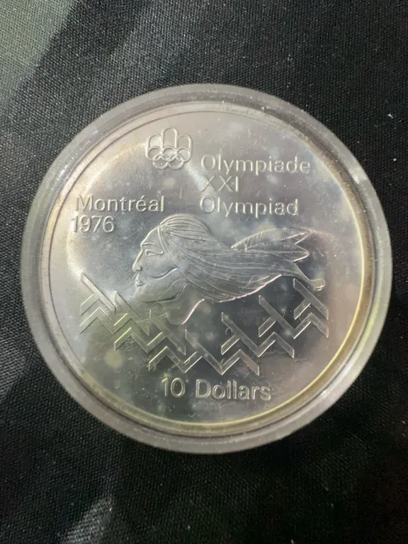 1976 Montreal Olympics .925 Sterling Silver $10 Coin, 48.6g