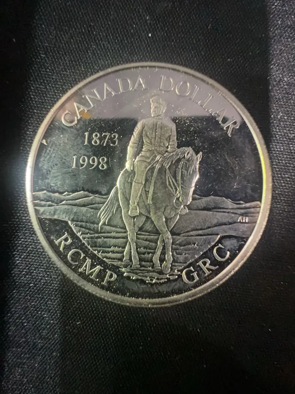 1998 Canada RCMP Commemorative Dollar .925 Sterling Silver 25.2g