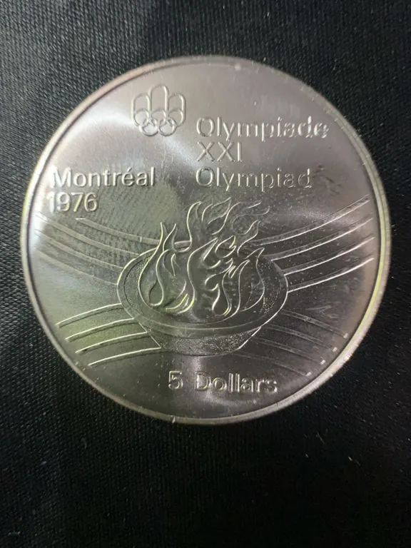 1976 Montreal Olympic $5 Silver Coin Canada