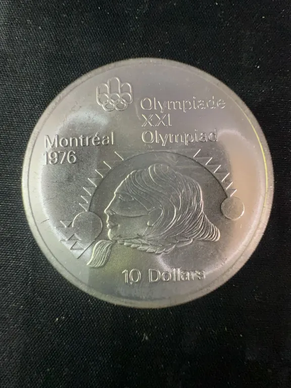 1976 Montreal Olympics .925 Sterling Silver $10 Coin, 48.6g