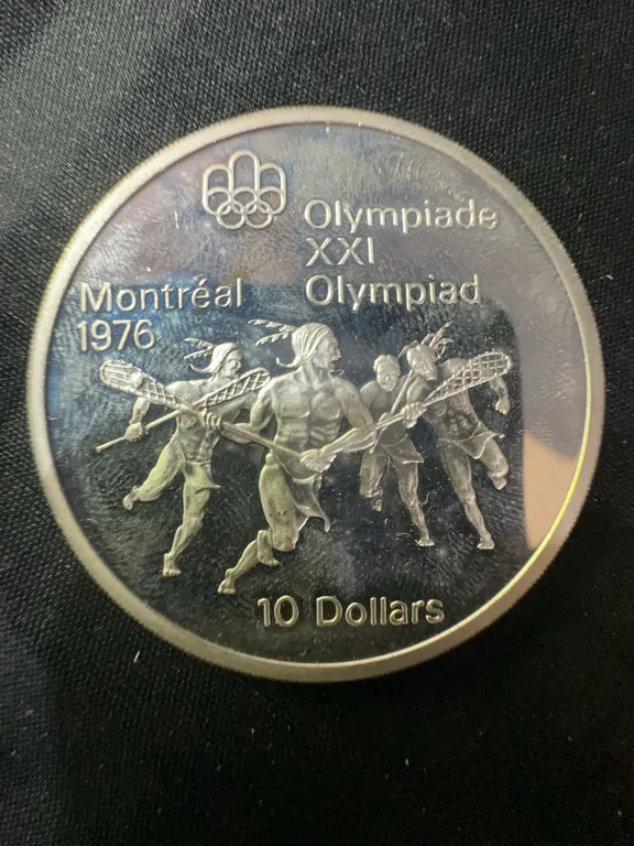 1976 Montreal Olympics $10 Coin .925 Sterling Silver 48.6g