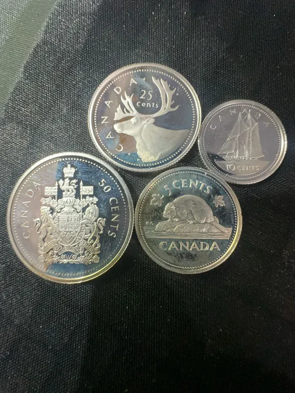 2002 Canadian Proof Coin Set, .925 Sterling Silver, 23g Total
