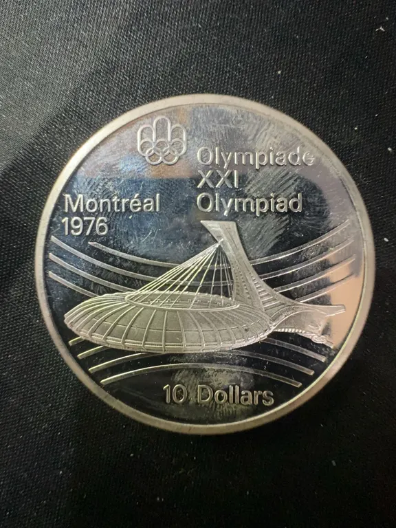 1976 Montreal Olympics .925 Sterling Silver $10 Coin, 48.6g