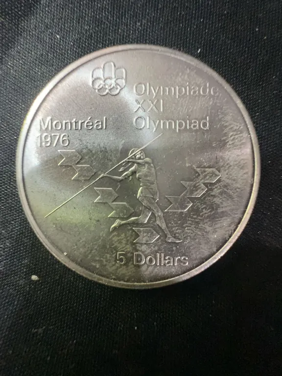 1976 Montreal Olympics .925 Sterling Silver $5 Coin, 24.3g