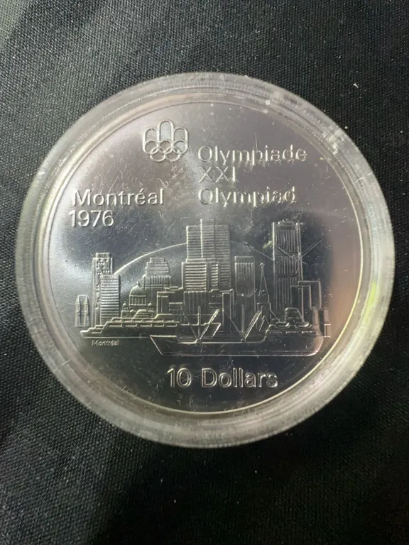 1976 Montreal Olympics $10 Coin, .925 Sterling Silver, 48.6g