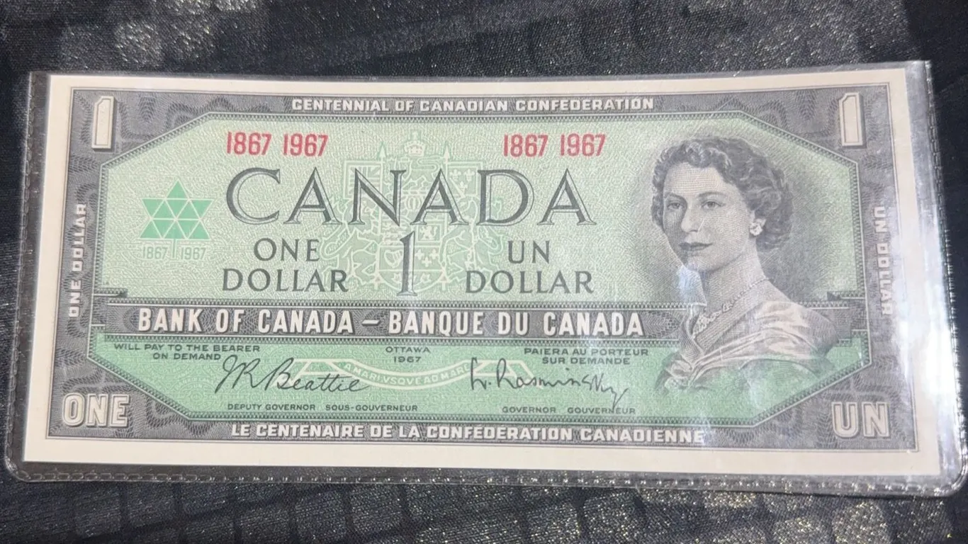 1967 Canada One Dollar Centennial Banknote