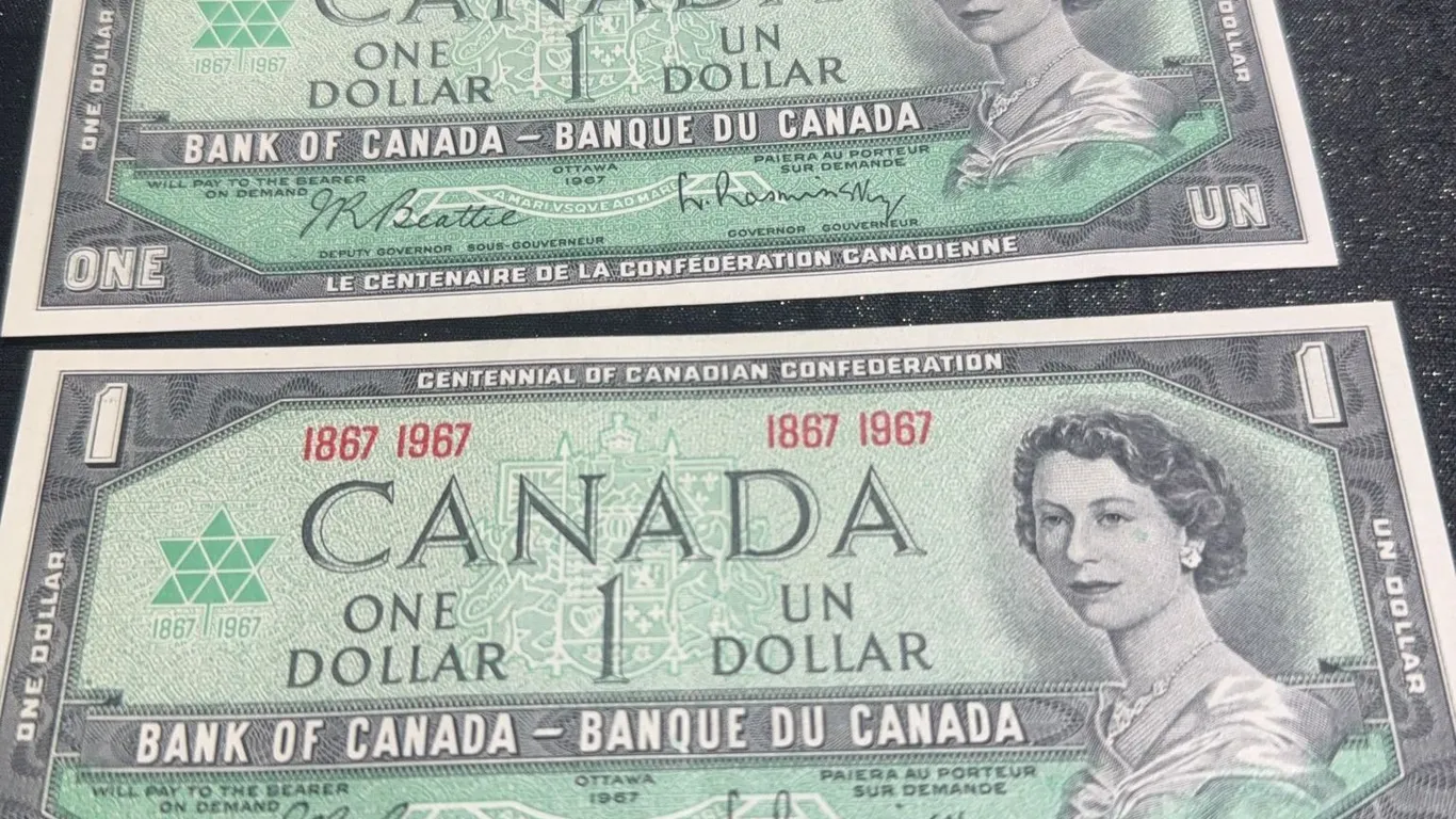 1967 Canadian Centennial $1 Banknotes