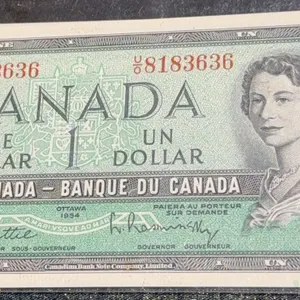 1967 Canada $1 Banknote Centennial Confederation Note