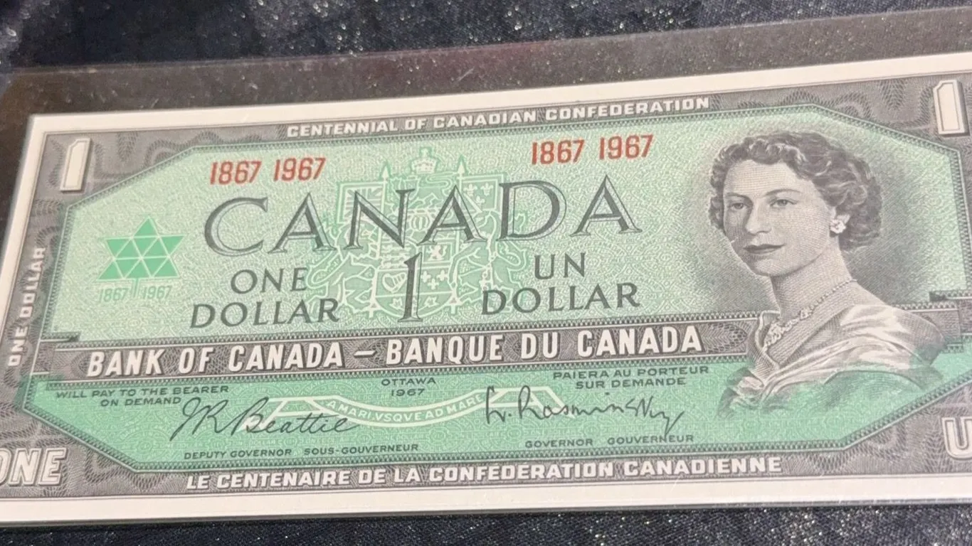 1967 Bank of Canada $1 Centennial Note, Elizabeth II