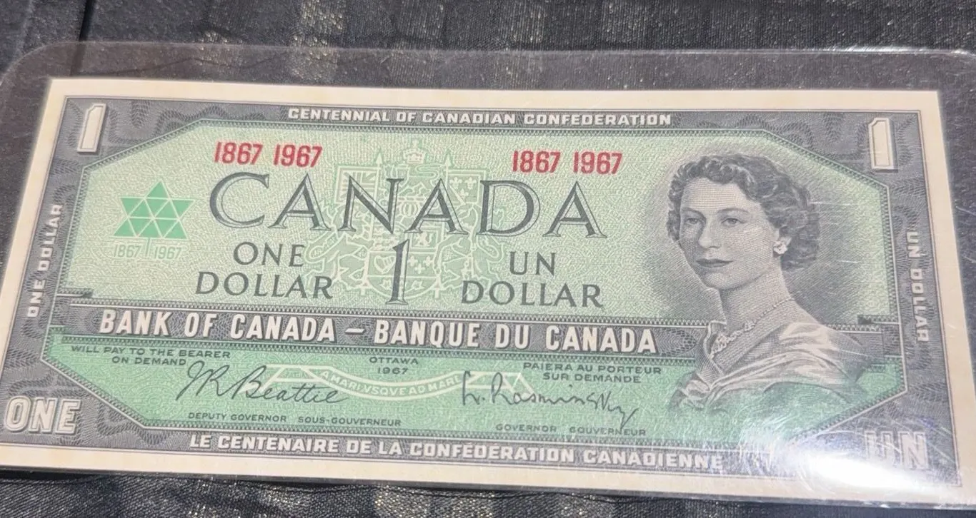 1967 Canada Centennial One Dollar Banknote