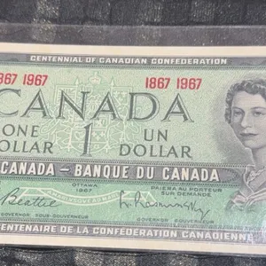 1967 Canada Centennial One Dollar Banknote