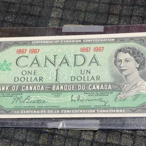 Canada 1967 Centennial $1 Banknote, Queen Elizabeth II