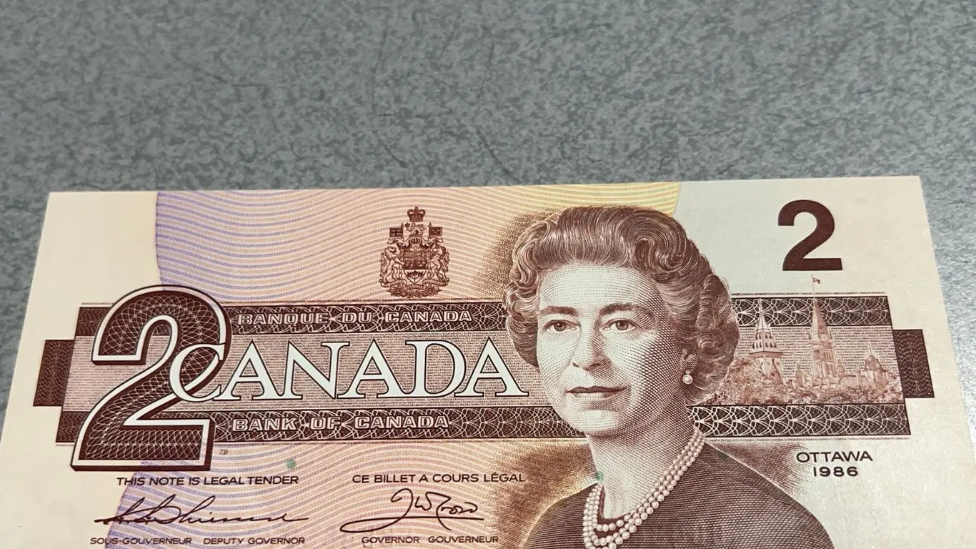 1986 Canada $2 Banknote CBB4859973 Birds Series