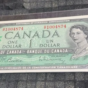 1967 Centennial of Canadian Confederation $1 Banknote