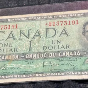 1967 Canada Centennial One Dollar Banknote #1375191