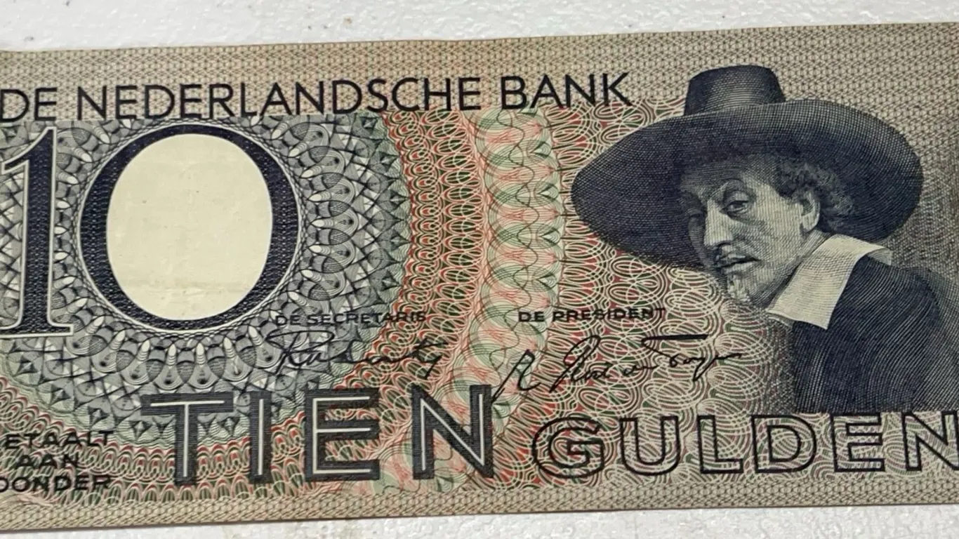 Netherlands 10 Gulden Banknote 1944 De Nederlandsche Bank