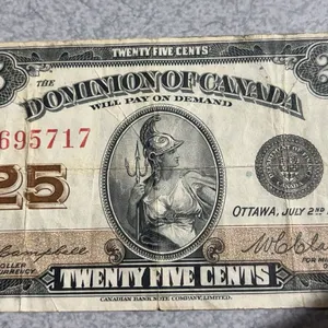 1923 Dominion of Canada 25 Cent Shinplaster Note J695717