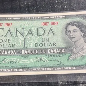 1967 Canadian Centennial One Dollar Bill