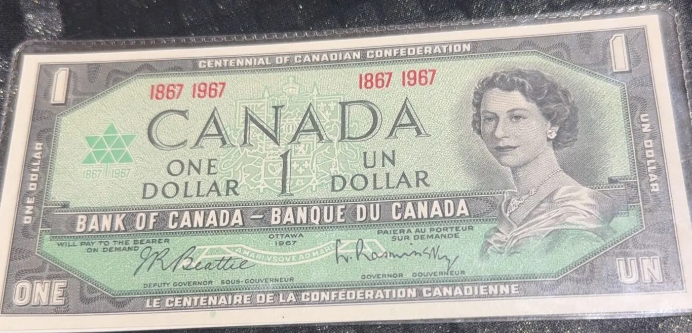 1967 Centennial of Canadian Confederation $1 Banknote