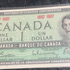 1967 Centennial of Canadian Confederation $1 Banknote