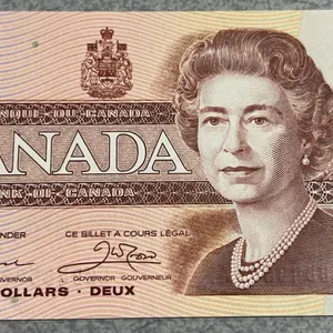 1986 Canadian $2 Banknote, Queen Elizabeth II, CBB4859971