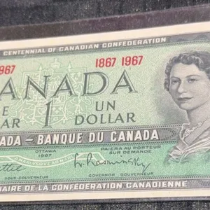 1967 Centennial of Canadian Confederation $1 Bill, Bank of Canada