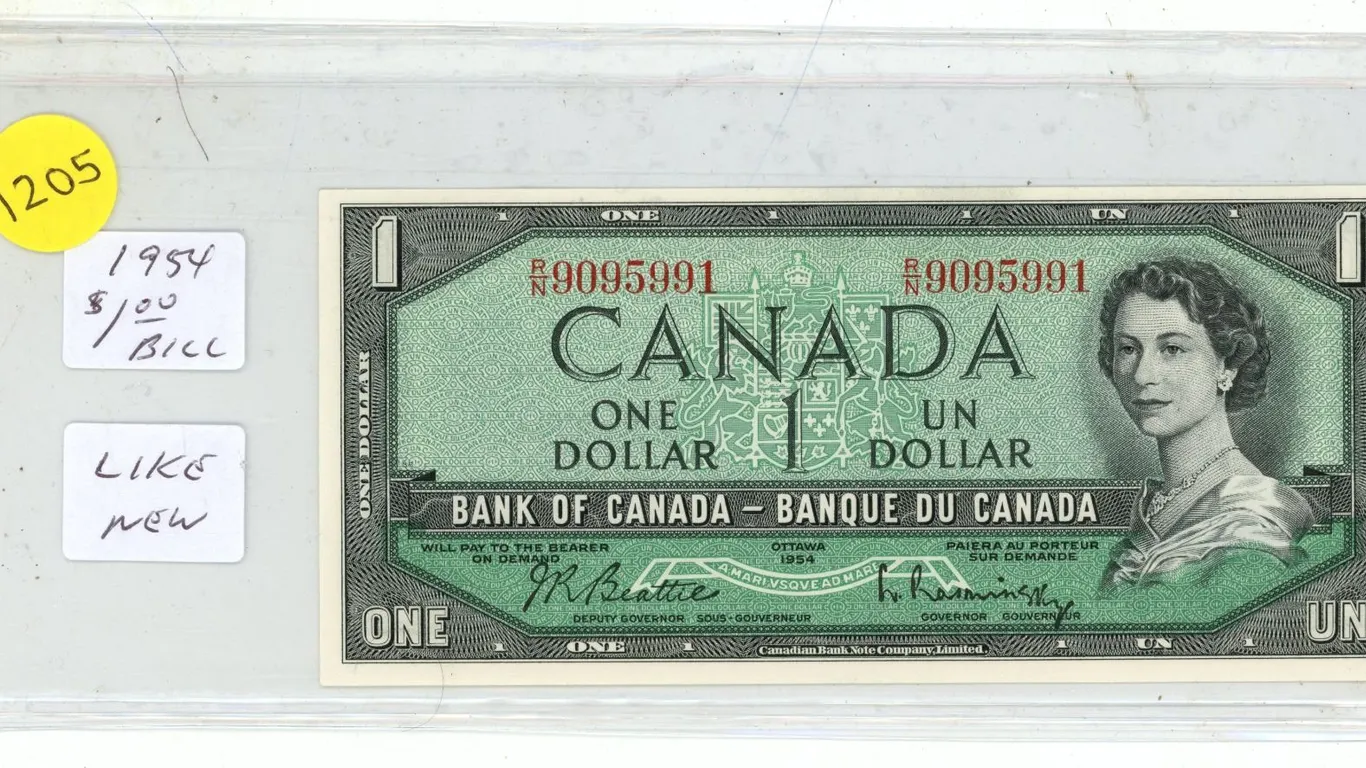1954 Canada One Dollar Banknote – Like New