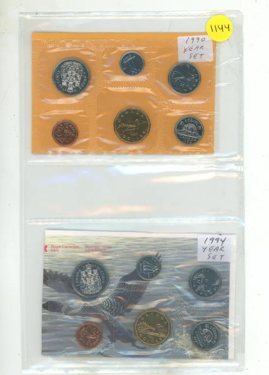 1990 & 1994 Canada Coin Sets