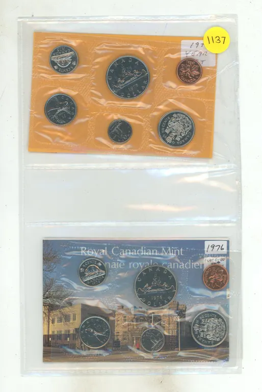1975 & 1976 Canada Coin Sets – 1976 Half Dollar has Flaten Crown Jewels
