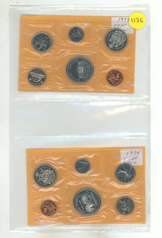 1973 & 1974 Canada Coin Sets