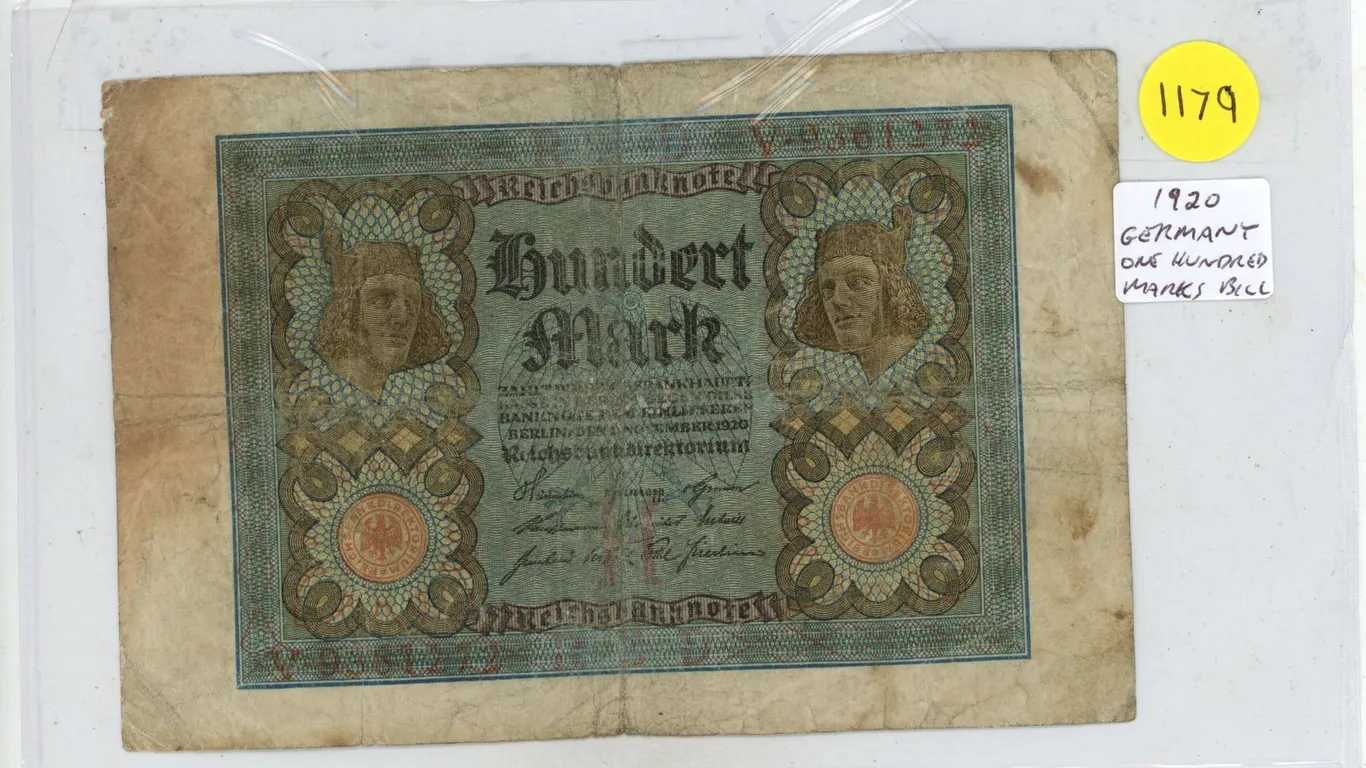 1920 Germany 100 Marks Banknote
