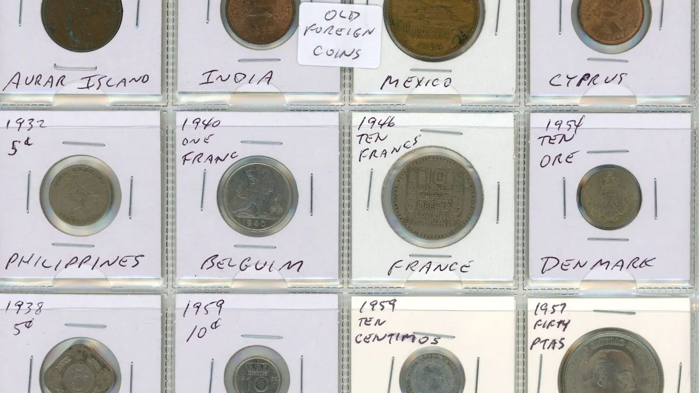 (12) Vintage Foreign Coins