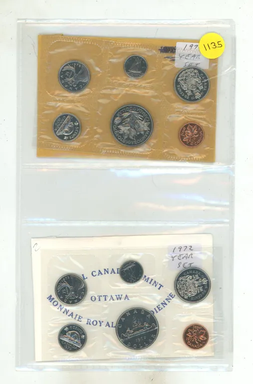 1970 & 1972 Canada Coin Sets